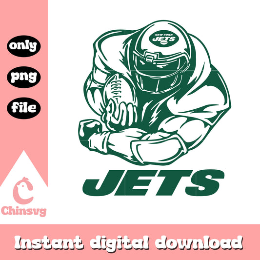 New york jets nfl football sticker svg, new york jets team svg