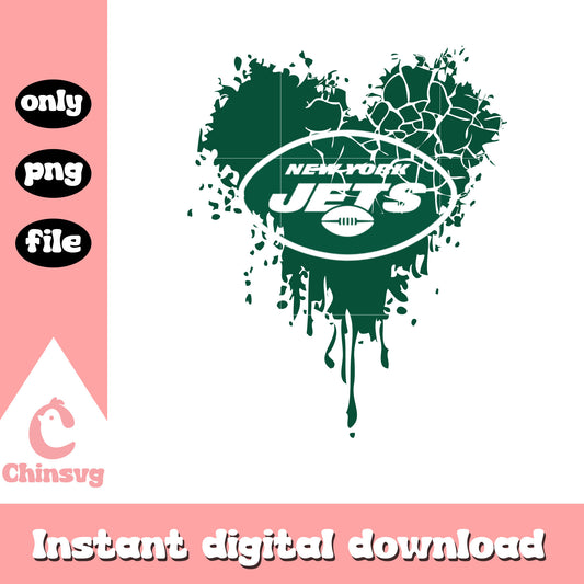 New york yets  retro heart design png, logo design png