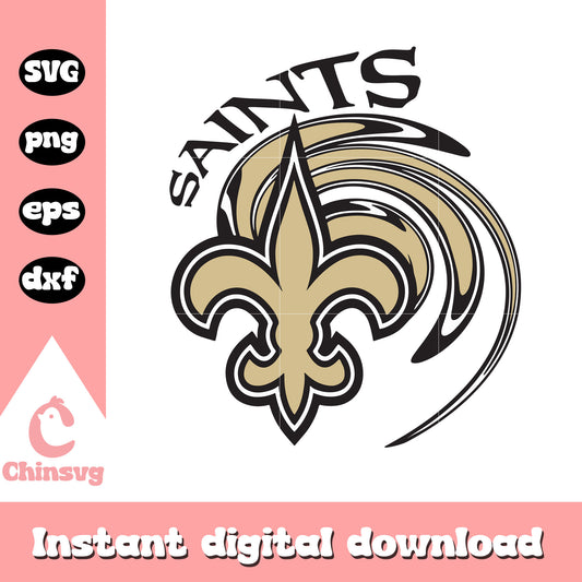 Nfl american football new orleans saints design svg, nfl no saints svg