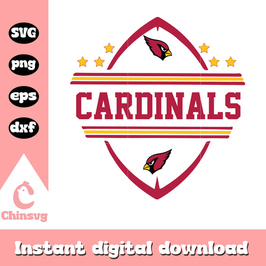 Nfl arizona cardinals ball shape art svg, arizona cardinals nfl history svg