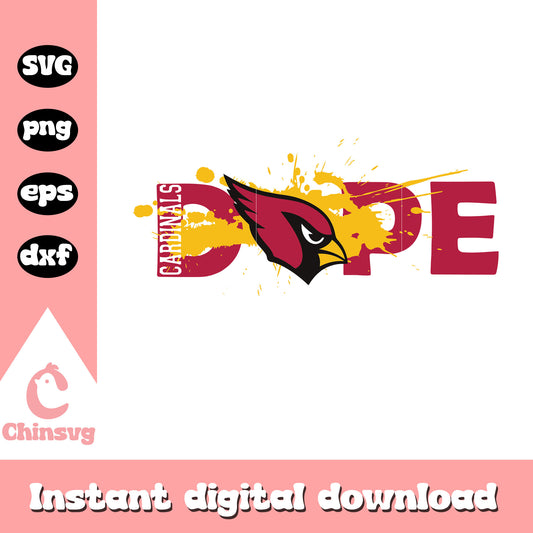 Nfl arizona cardinals team dope font svg, nfl logos cardinals svg