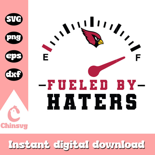 Nfl arizona cardinals team fueled by haters svg, cardinals news nfl svg