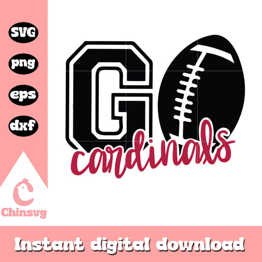 Nfl arizona cardinals team go ball logo svg, arizona nfl football team svg