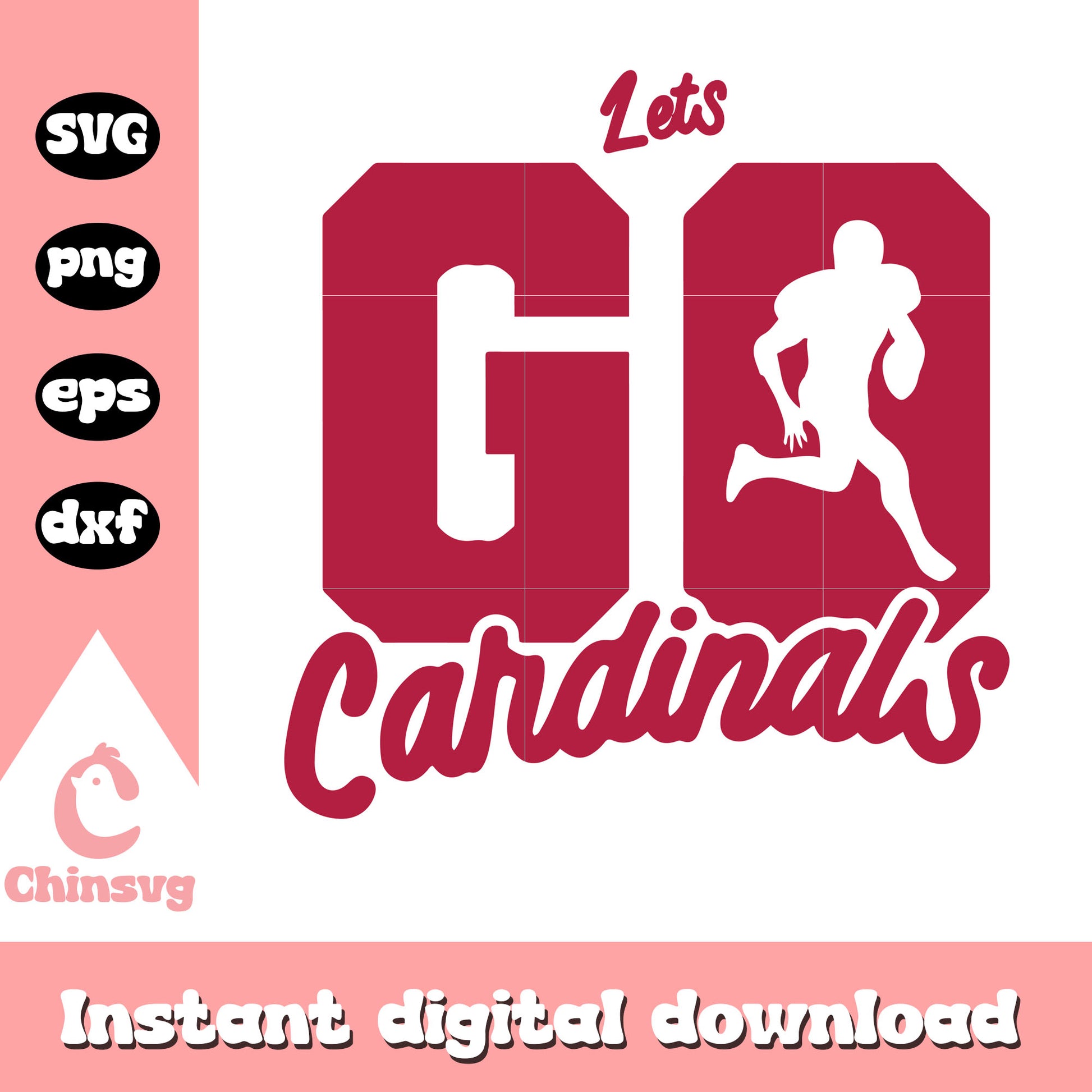 Nfl arizona cardinals team lets go cardinals svg, arizona nfl svg