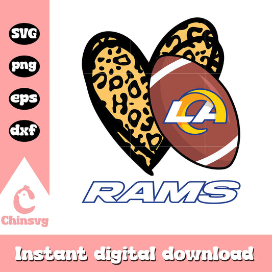 Nfl ball los angeles rams svg, cool la rams logo ​svg, nfl team svg