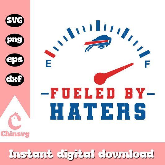 Nfl buffalo bills fueled by haters svg, nfl team buffalo bills svg