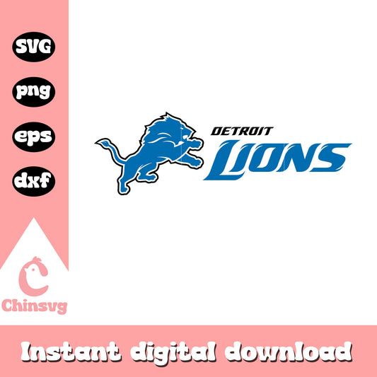 Nfl detroit lions football team symbol svg, detroit lions pics logos svg