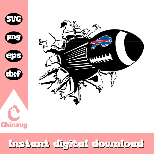 Nfl football buffalo bills sport ball svg, nfl buffalo bills logo svg
