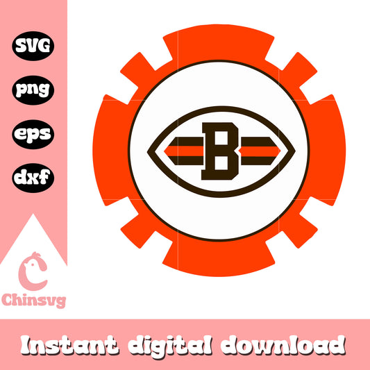 Nfl football cleveland browns b logo svg, cleveland browns image svg