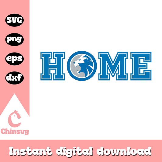 Nfl football detroit lions home svg, lions detroit logo svg