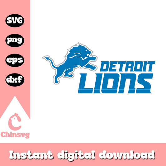 Nfl football detroit lions logo svg, detroit lions original logo svg