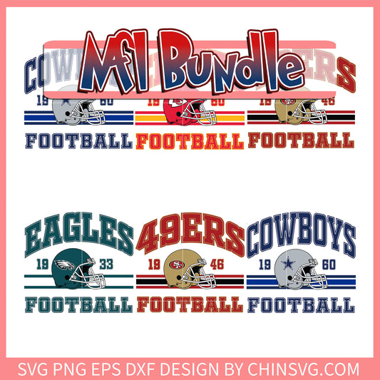 Nfl football establish bundle svg, nfl tonight svg
