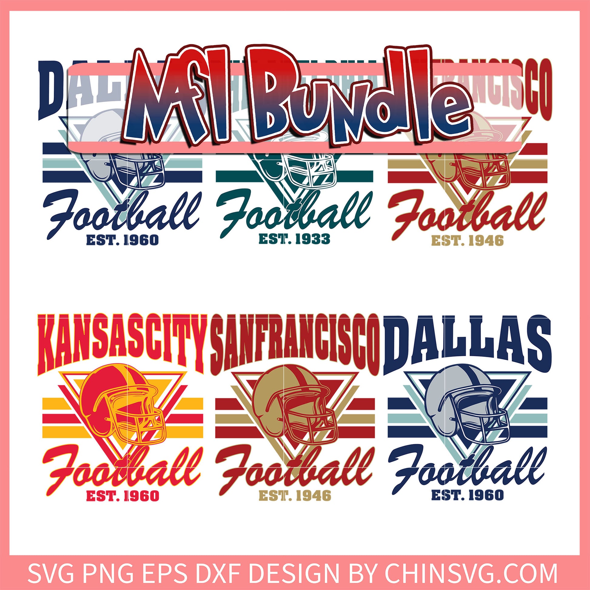 Nfl football helmet bundle svg , nfl reddit svg