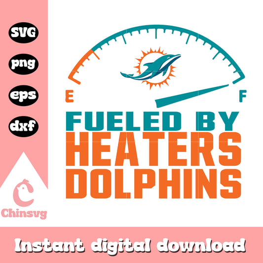 Nfl football miami dolphins fueled by haters svg, dolphins nfl team svg