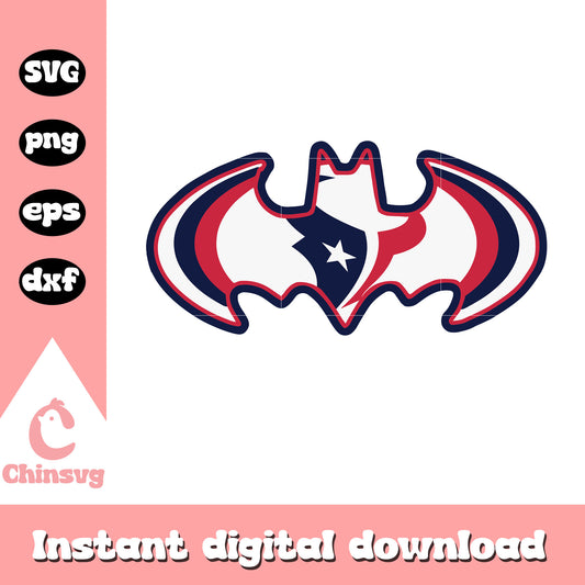 Nfl houston texans team bat design svg, houston texans bull memes svg