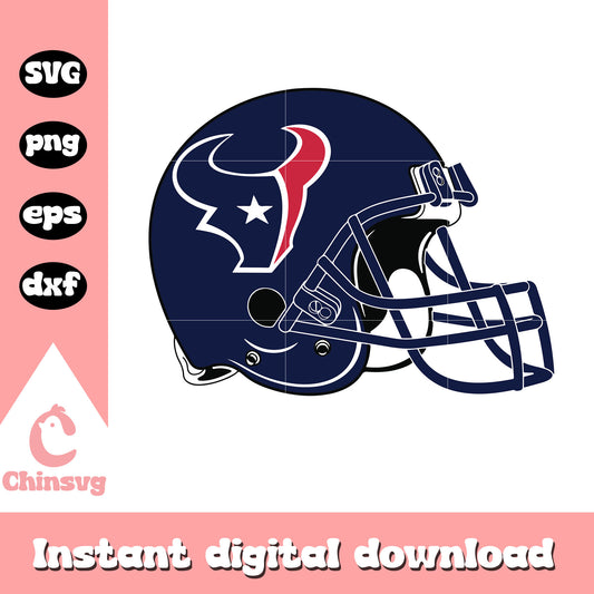 Nfl houston texans team helmet design svg, houston texans football helmet​ svg
