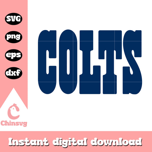 Nfl indianapolis colts font design svg, indianapolis colts football team svg
