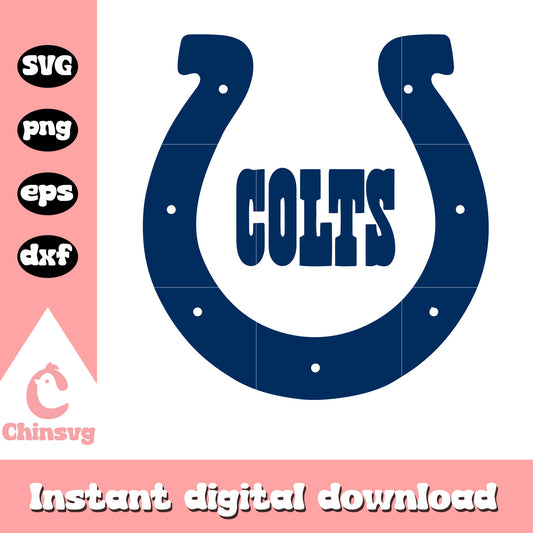 Nfl indianapolis colts football colts logo svg, indianapolis team​ svg