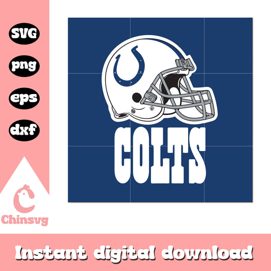 Nfl indianapolis colts helmet logo svg, indianapolis sports teams svg