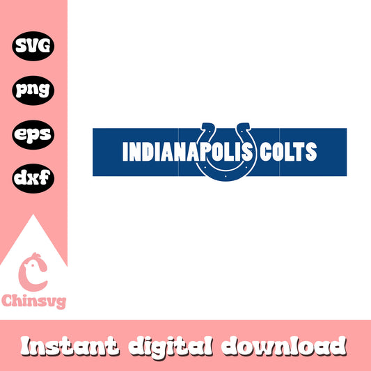 Nfl indianapolis colts logo font design svg, indianapolis football team svg