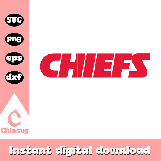 Nfl kc chiefs american football font svg, kansas city football svg