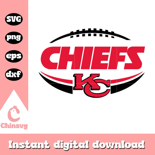 Nfl kc chiefs american football team svg, nfl game kansas city svg