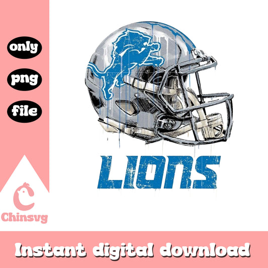 Nfl lions team helmet design png, nfl Detroit Lions png