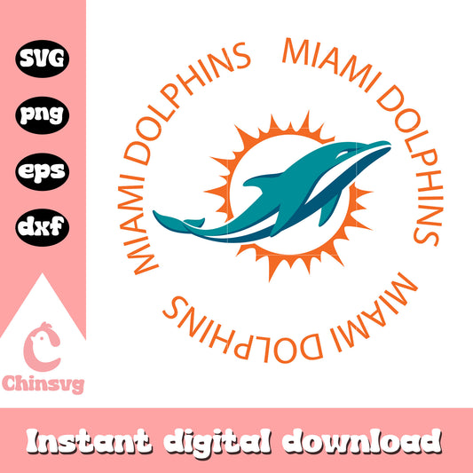 Nfl miami dolphins team logo svg, dolphins football team svg