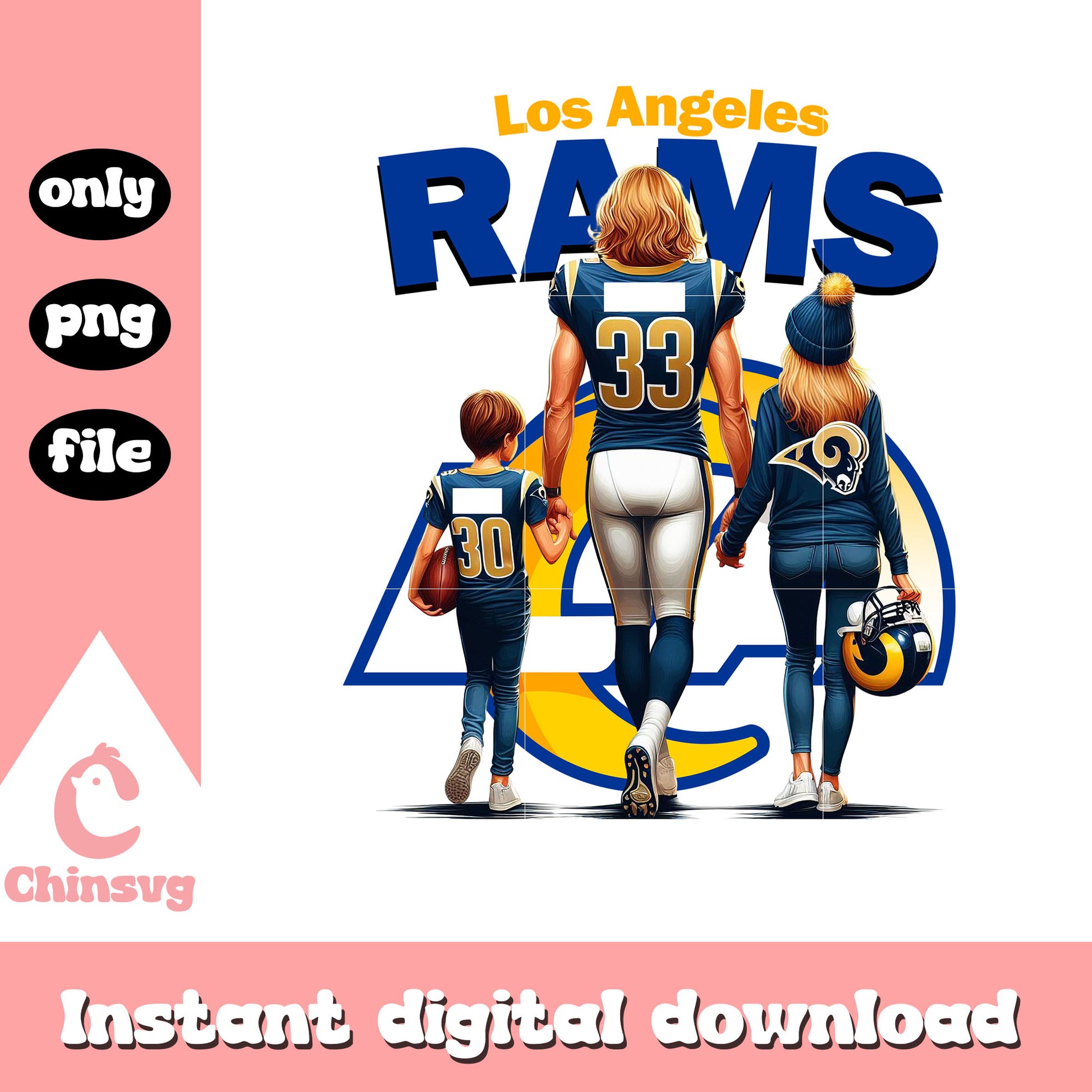 Nfl mom Los Angeles Rams png, Los Angeles Rams logo png