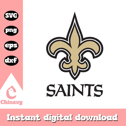 Nfl new orleans saints logo design svg, new orleans saints svg