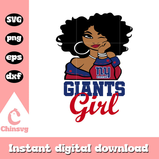 Nfl new york giants girl design svg, new york giants svg