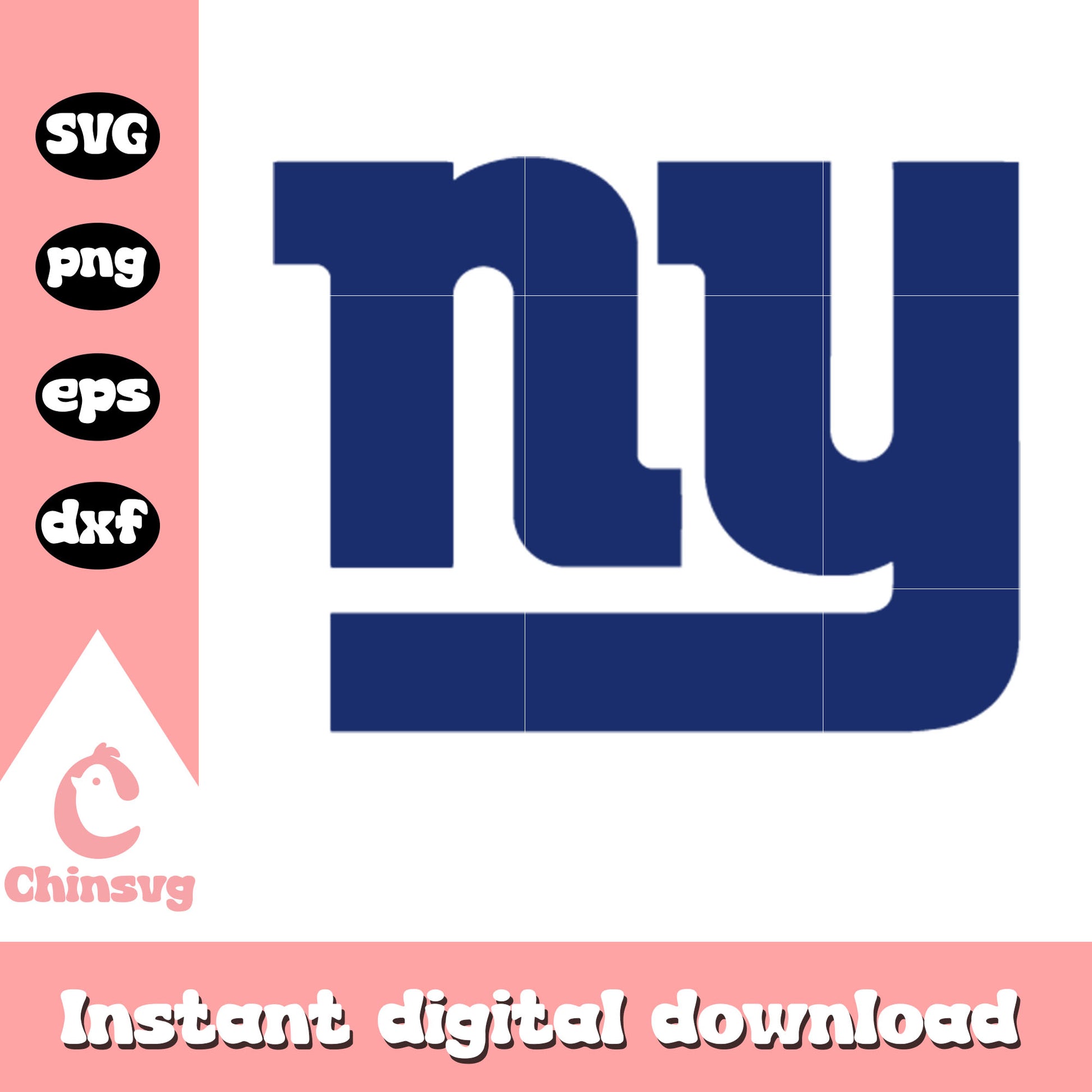Nfl new york giants logo design svg, logo new york giants svg