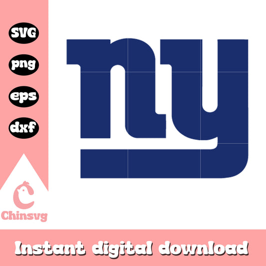 Nfl new york giants logo design svg, logo new york giants svg