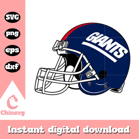 Nfl new york giants team giants helmet svg, helmet ny giants svg