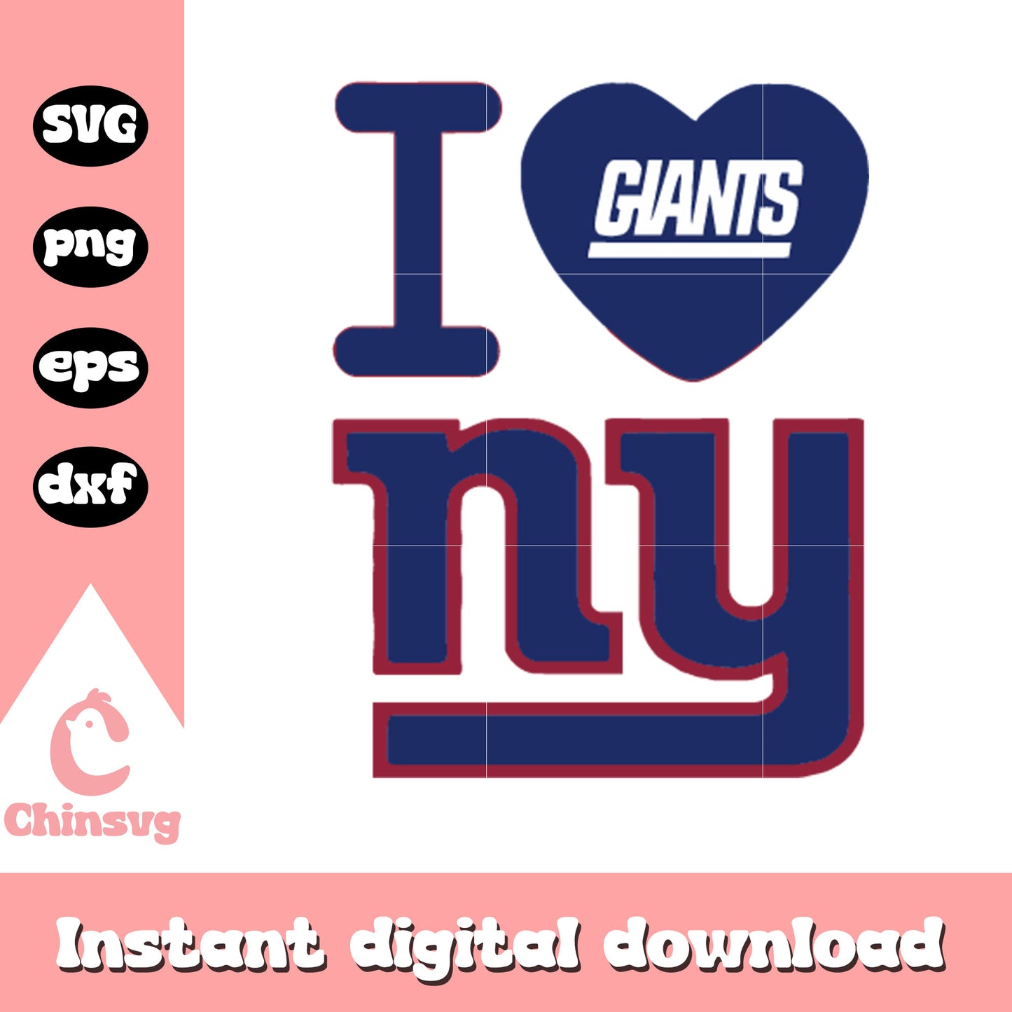 Nfl new york giants team i love giants ny svg, ny giants nfl logo svg