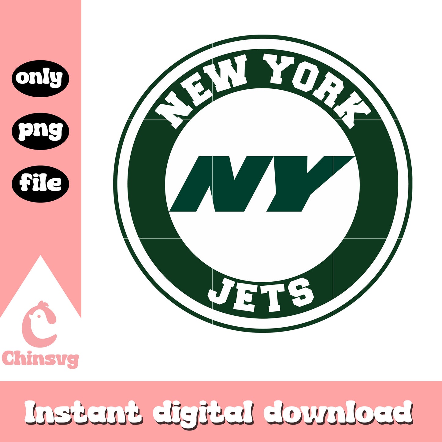 Nfl ny new york jets american football art svg, american football svg