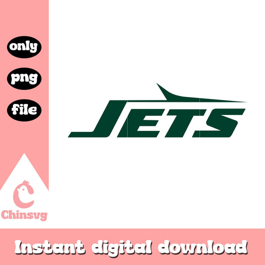 Nfl sport jets font design svg, logo new york jets svg