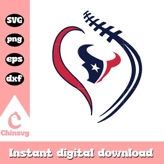 Nfl team houston texans logo design svg, houston texans football field svg