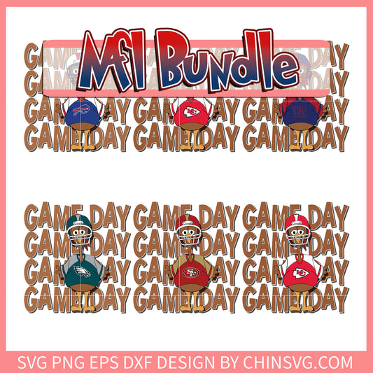 Nfl turkey gameday bundle svg, nfl teams svg, logo svg
