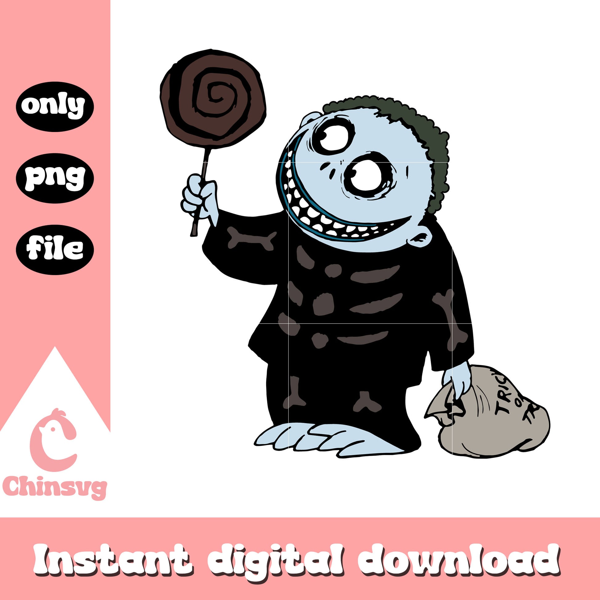 Nightmare barrel gothic design png, barrel the nightmare before christmas png