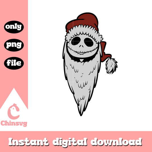 Nightmare movie santa cartoon png, santa of night before christmas png