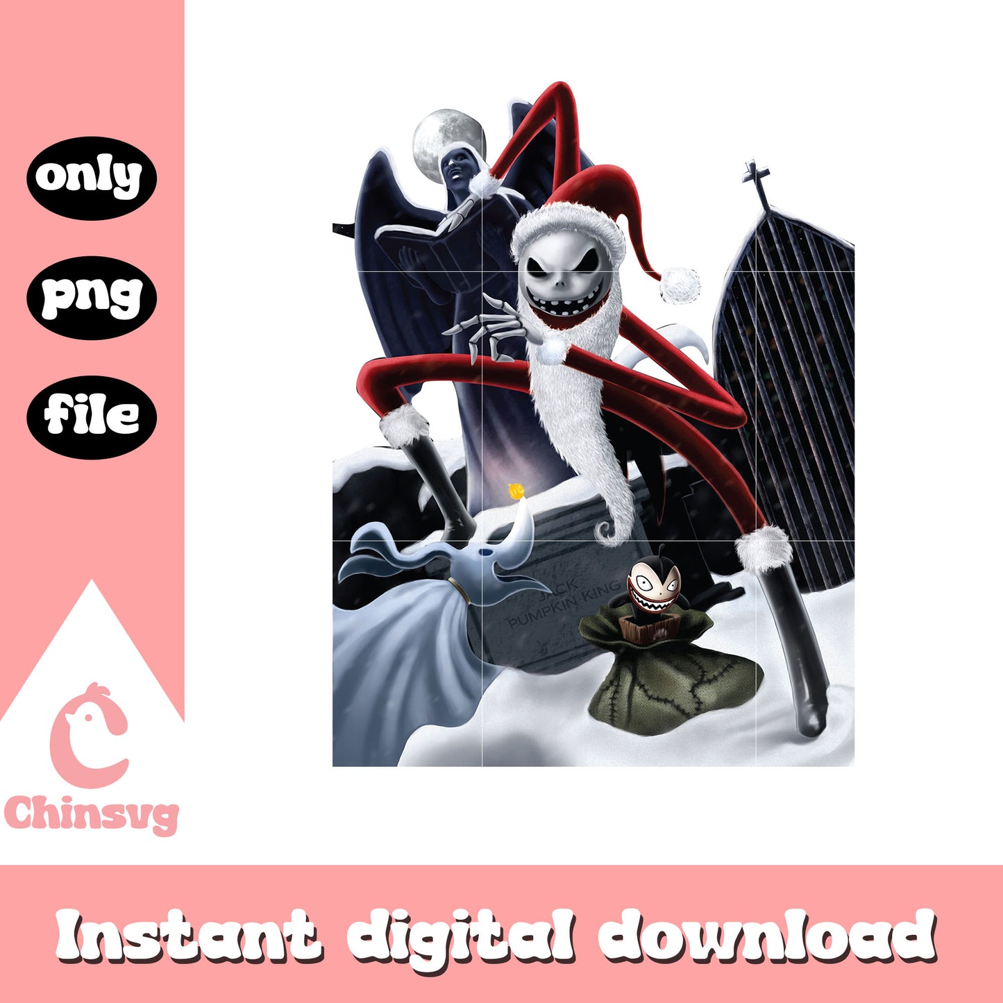 Nightmare santa claus cartoon png, santa from night before christmas png