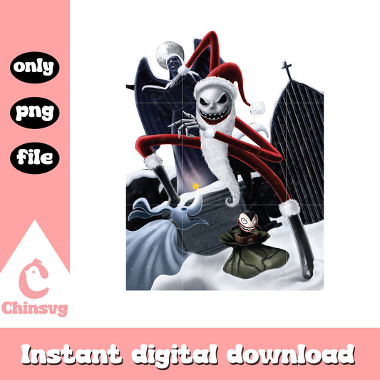 Nightmare santa claus cartoon png, santa from night before christmas png