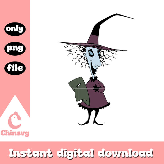 Nightmare shock gothic design png, shock the nightmare before christmas png
