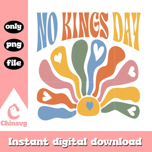No kings day flower design png, happy 4th of july​ png
