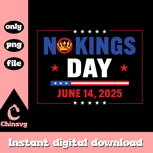 No kings day june 14 2025 logo png, no kings day png, trending png