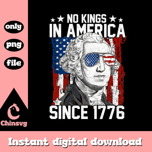 No kings george washington design png, us flags png, trending png