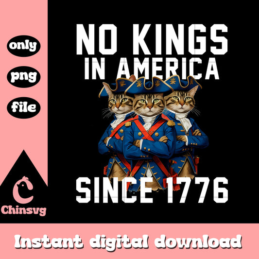 No kings in america cat design png, no kings png, independence day png