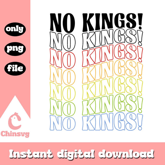 No kings logo png, protest png, no kings day protest​ png