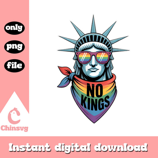 No kings statue of liberty design png, statue of liberty png